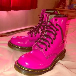 Pink Dr. Martens rarely worn!